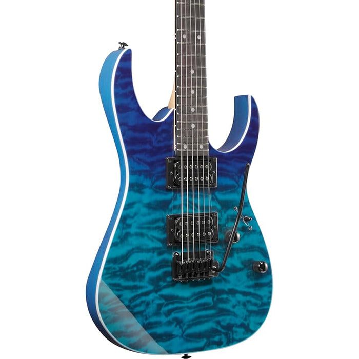 Ibanez GIO GRG120QASP Electric Guitar, Blue Gradiation