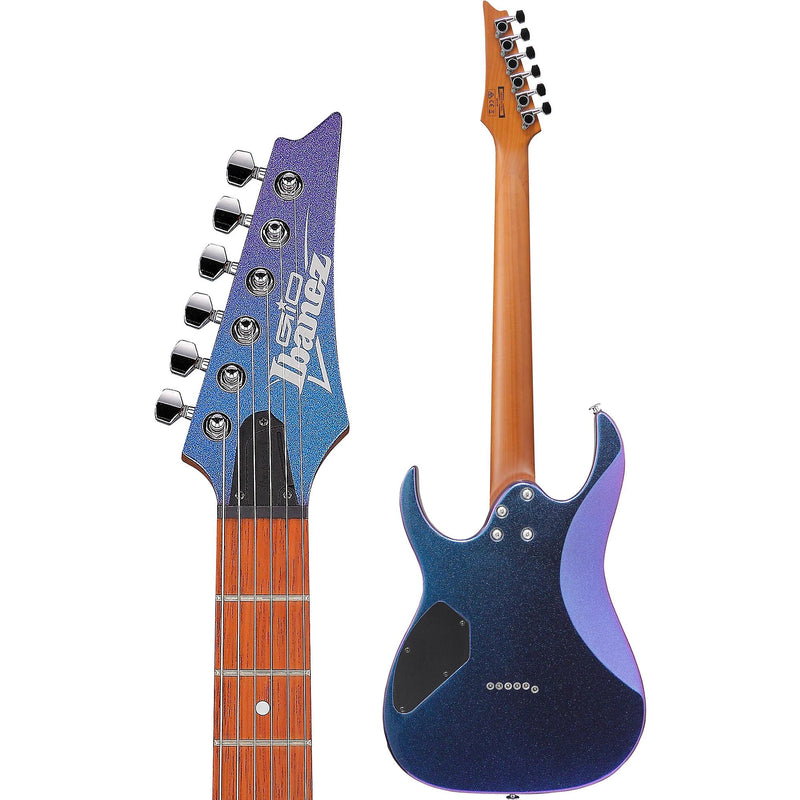 Ibanez GIO GRG121SP Solidbody Electric Guitar, Blue Metal Chameleon