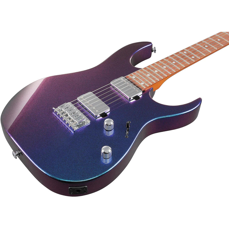 Ibanez GIO GRG121SP Solidbody Electric Guitar, Blue Metal Chameleon