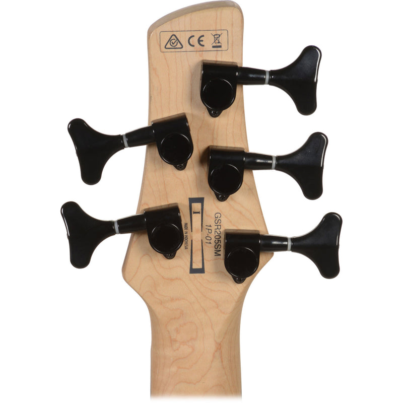 Ibanez Gio GSR205SMNGT 5-string Electric Bass - Spalted Maple, Natural Gray Burst