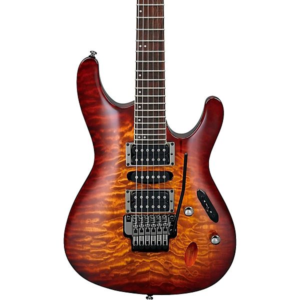 Ibanez S Series S670QM Solidbody Electric Guitar (Dragon Eye Burst)