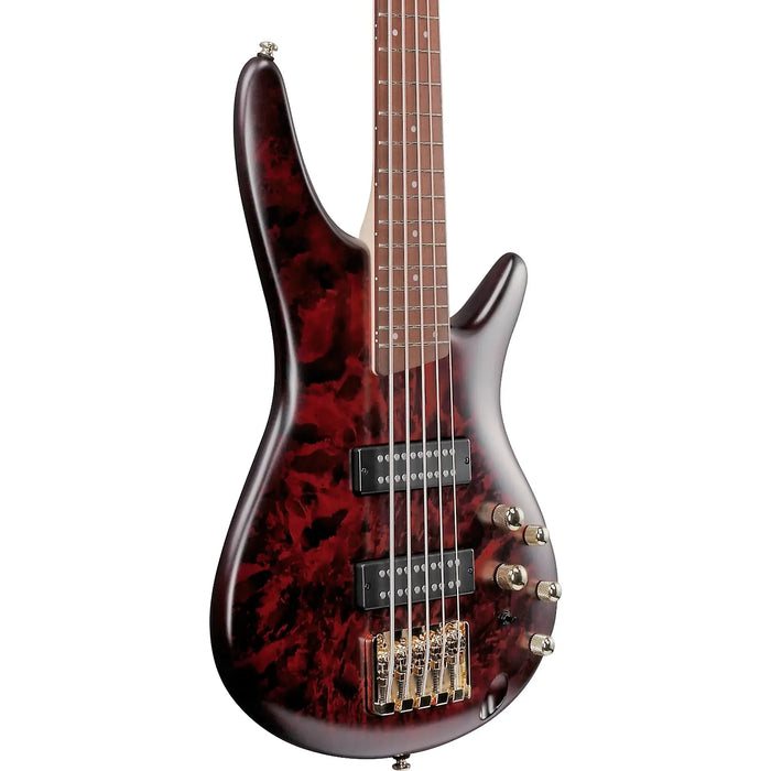 Ibanez SR Standard SR305E 5-string Electric Bass, Wine Red Frozen Metallic