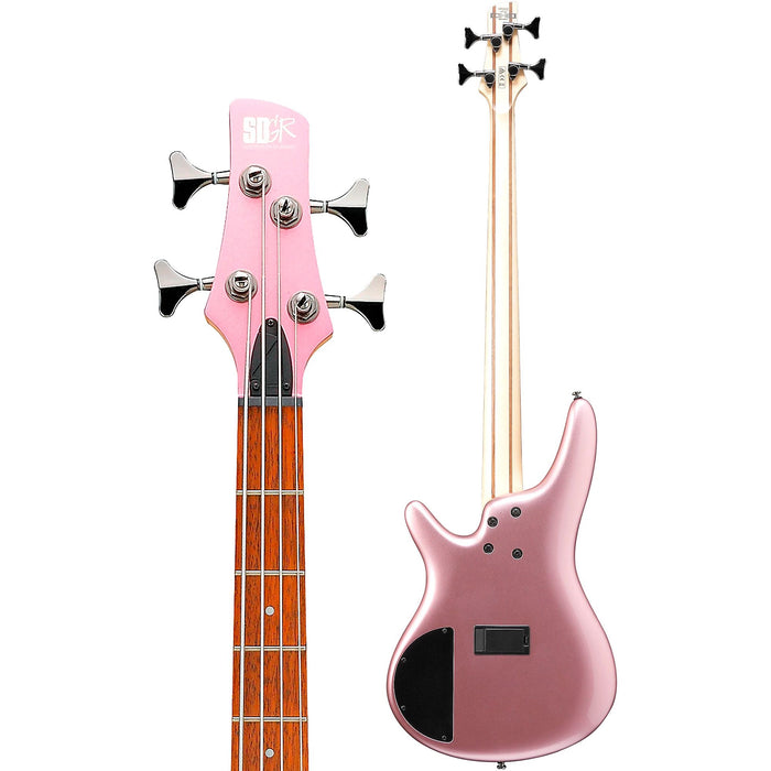 Ibanez SR300E 4 String Electric Bass Guitar (Pink Gold Metallic)