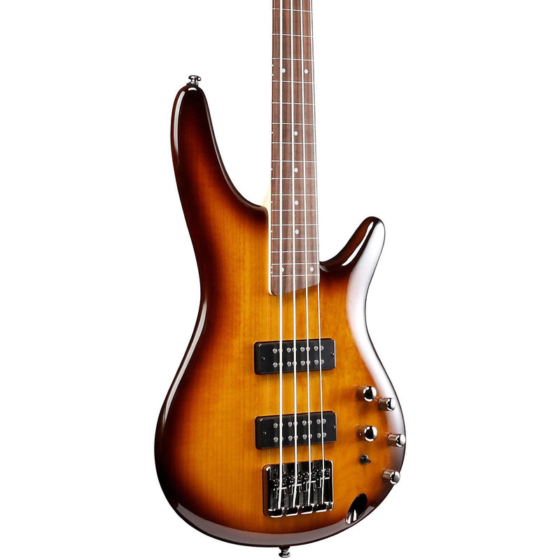 Ibanez Standard SR370E Fretless 4-string Electric Bass, Brown Burst
