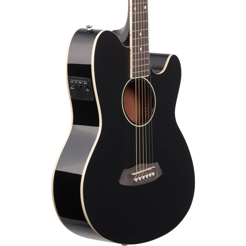 Ibanez Talman TCY10E Acoustic-Electric Guitar, Black