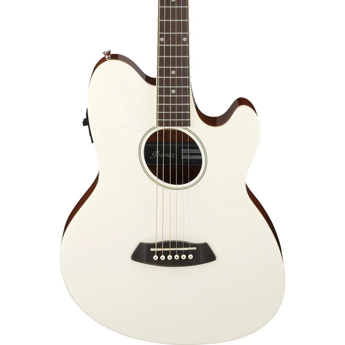 Ibanez Talman TCY10E Acoustic Electric Guitar, Ivory
