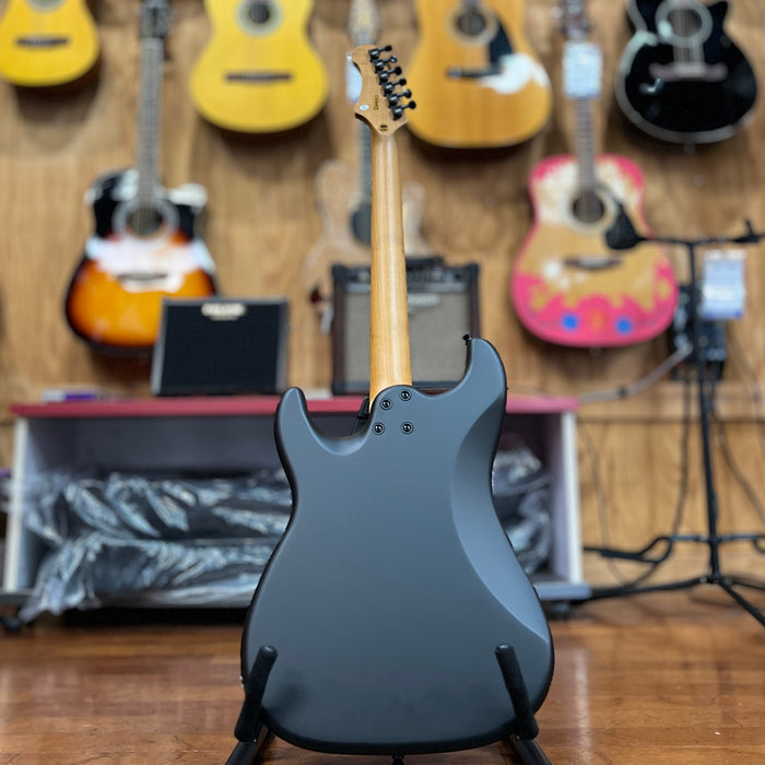 JET Guitars JS-400 MBK R  Strat-style Electric Guitar, Matte Black