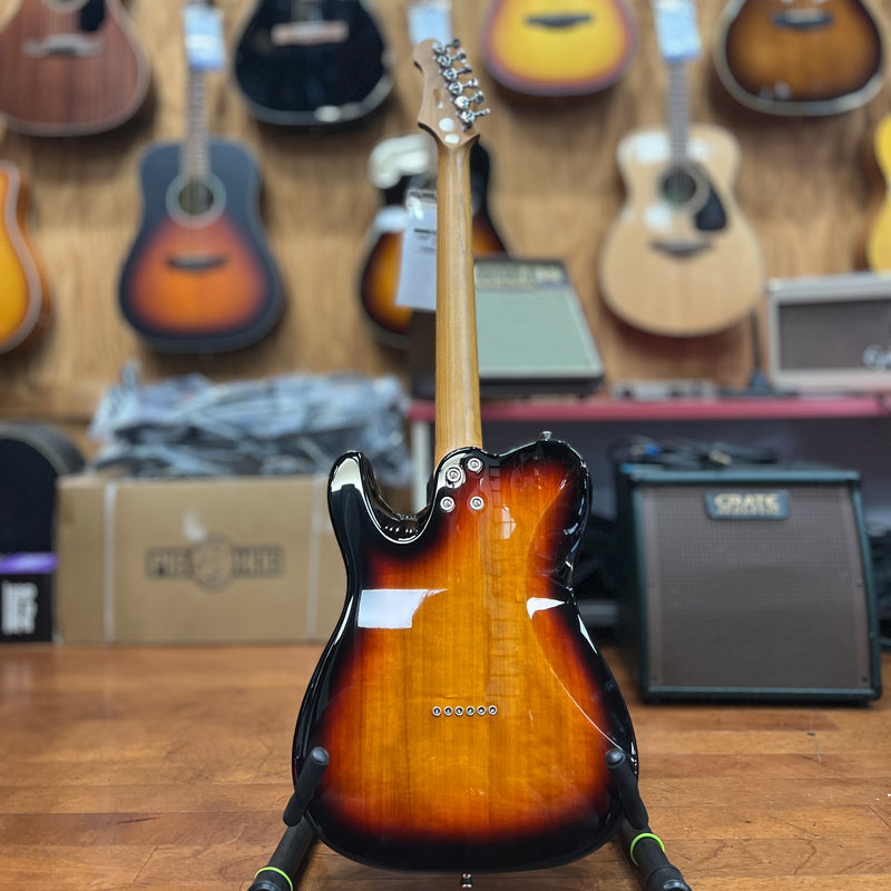JET Guitars JT-350 SB R Solidbody Tele-style Electric Guitar, Sunburst