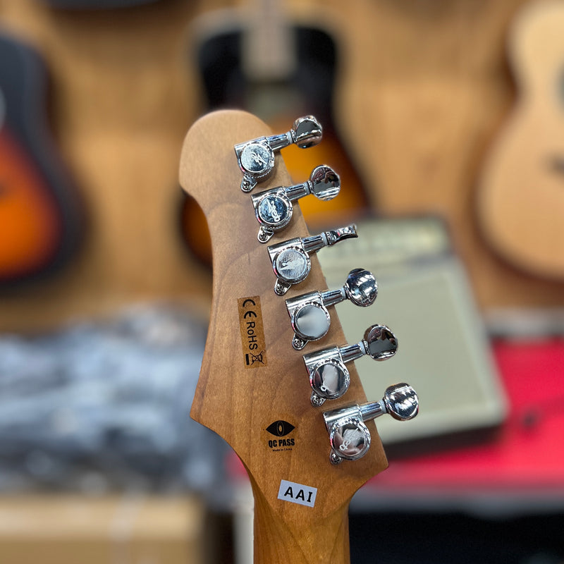 JET Guitars JT-350 SB R Solidbody Tele-style Electric Guitar, Sunburst