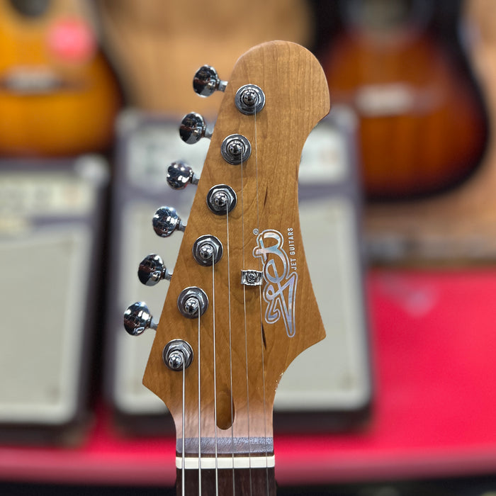 JET Guitars Jt-300 PLM R Telecaster-Style Electric Guitar, Plum, Roasted Maple Neck