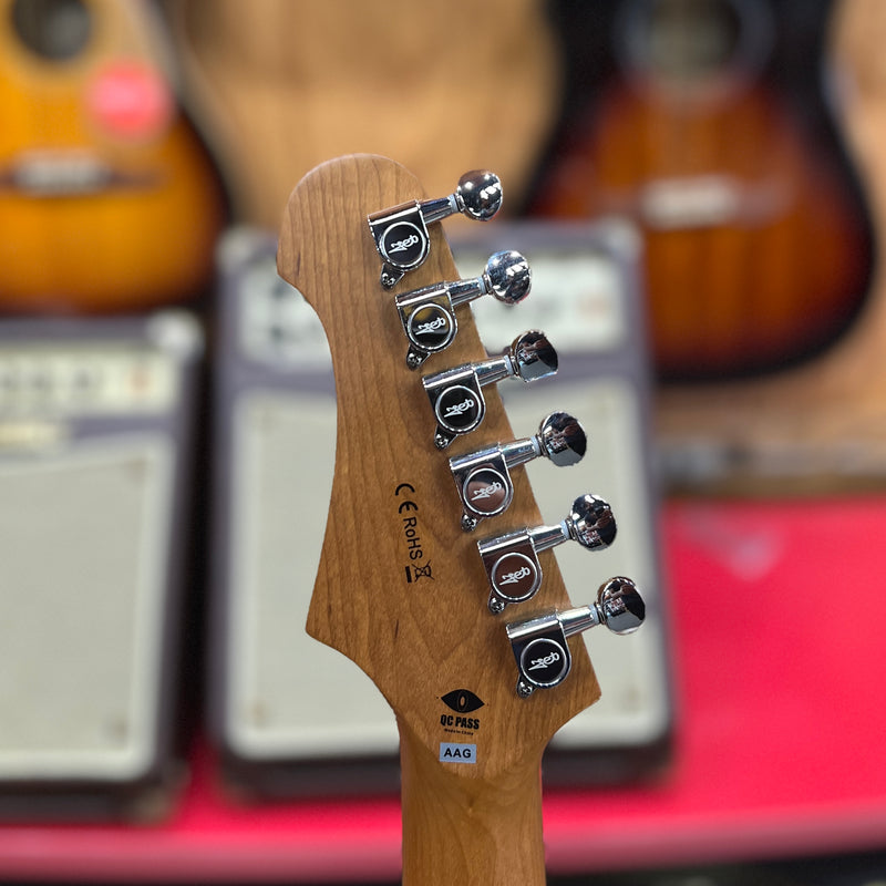 JET Guitars JT-300 PLM R Telecaster-Style Electric Guitar, Plum, Roasted Maple Neck