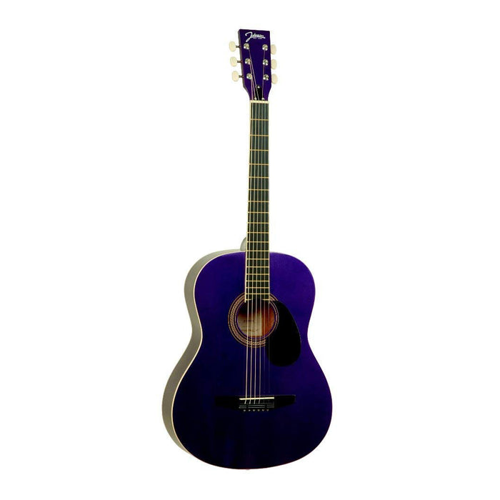 Johnson JG-100-SPL Acoustic Guitar, Metallic Purple