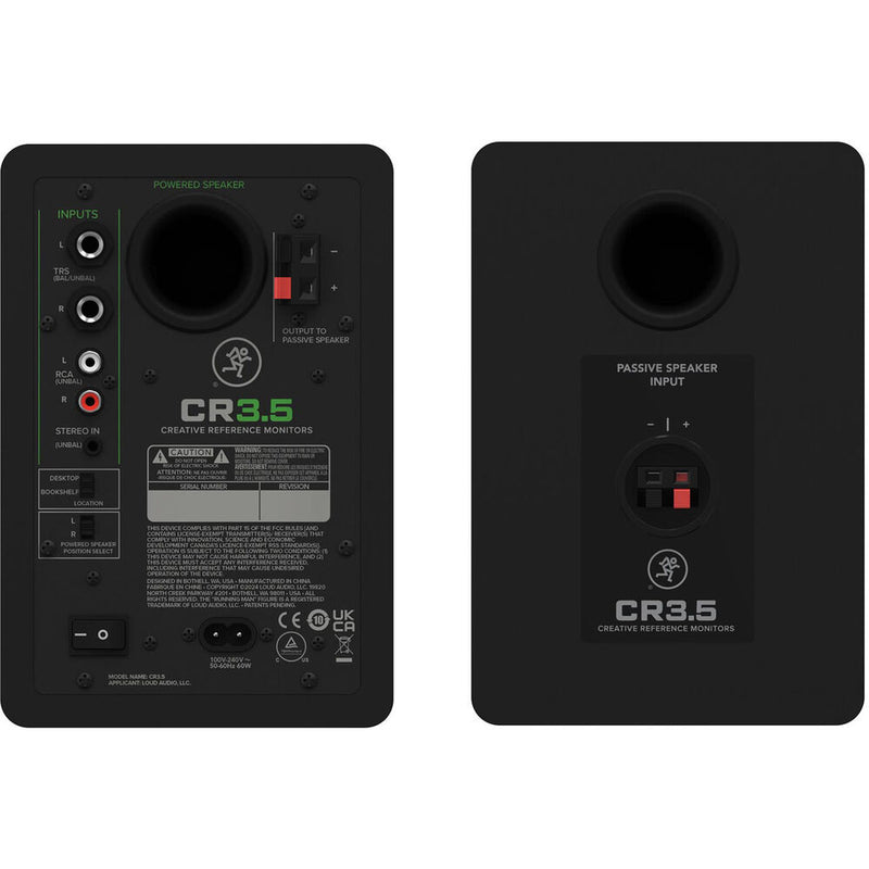 Mackie CR3.5 Creative Reference Powered 3.5" Studio Monitors (Pair, Black)