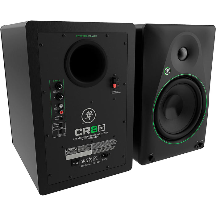 Mackie CR8BT 8" Powered Studio Monitors With Tone Control and Bluetooth (Pair)