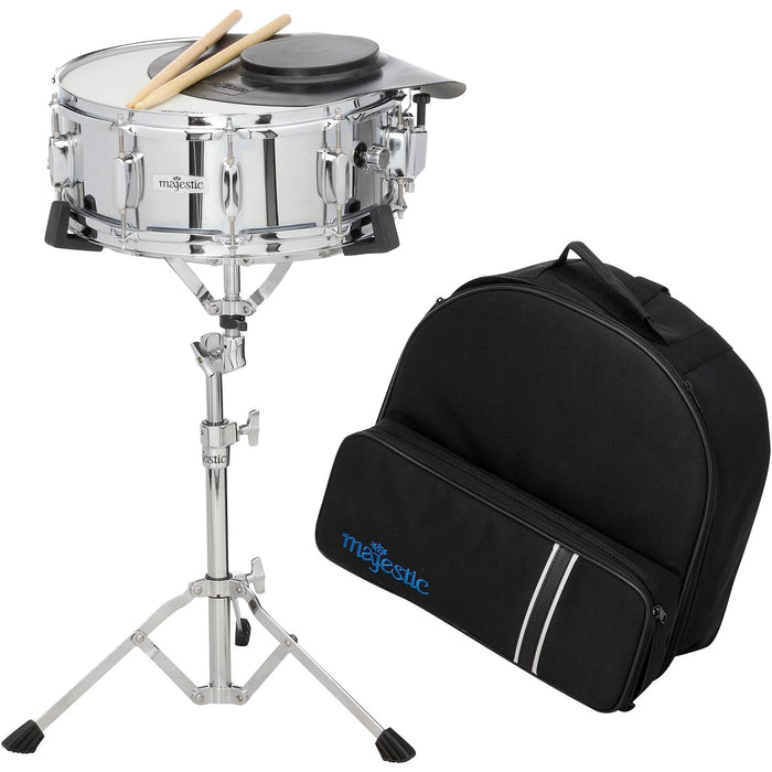 Majestic Deluxe Snare Drum Kit With Backpack, Practice Pad, and Sticks