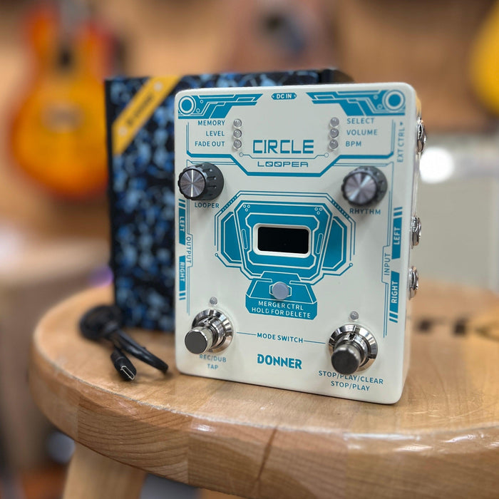 OPEN BOX Donner Circle Looper Guitar Pedal