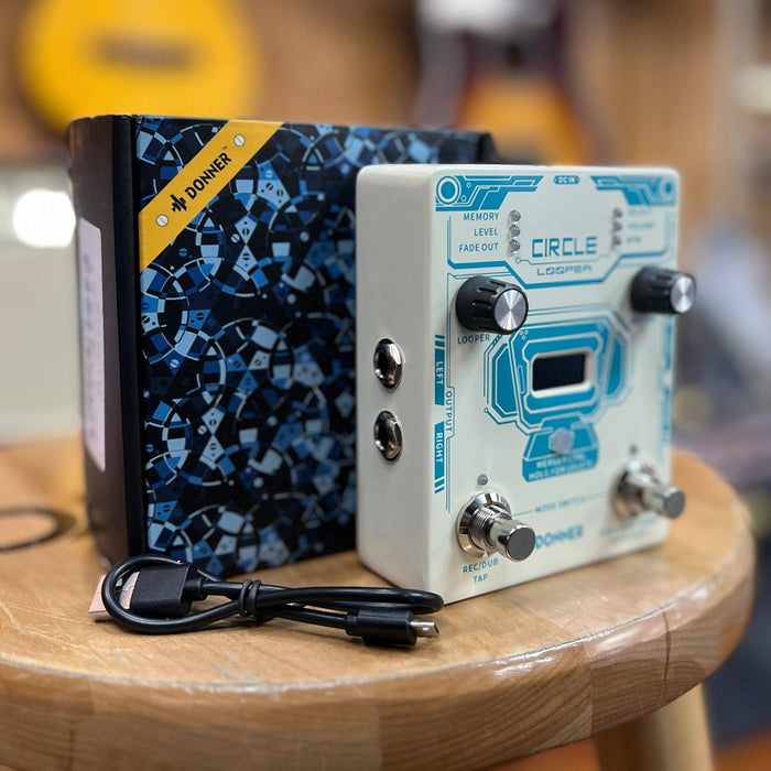 OPEN BOX Donner Circle Looper Guitar Pedal