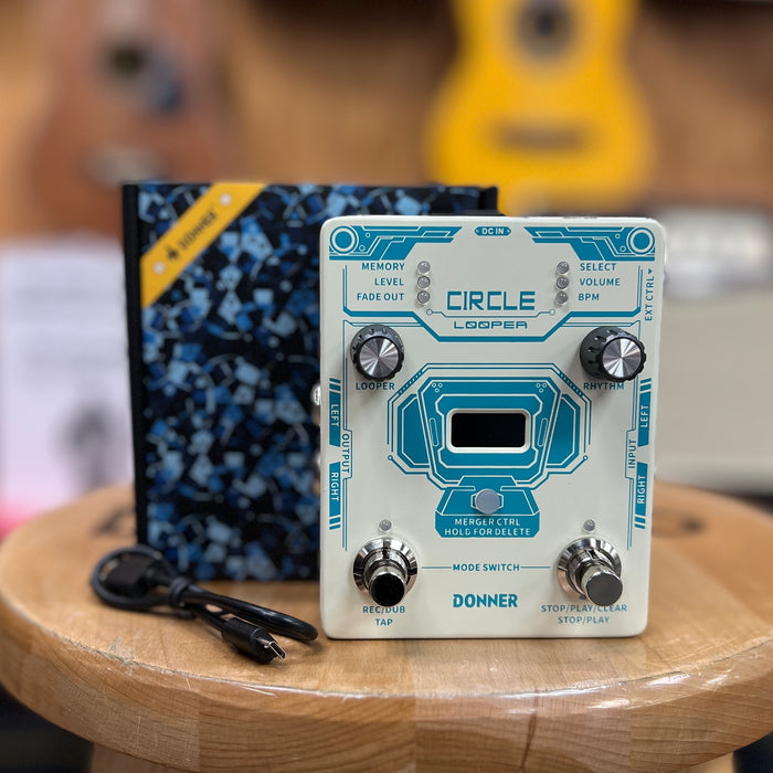 OPEN BOX Donner Circle Looper Guitar Pedal