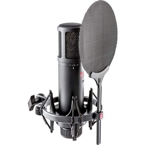 SE Electronics SE2200 Large Diaphram Cardiod Condenser Mic with Shockmount and Filter-Dirt Cheep