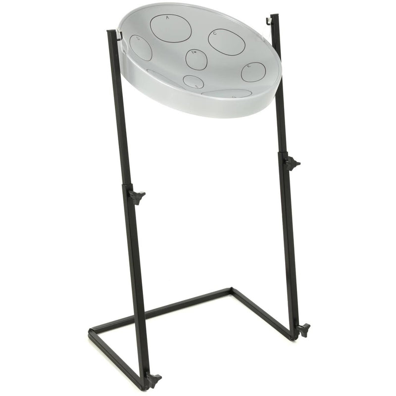 Panyard W1158 Jumbie Jam Steel Drum with Z-Stand, Silver