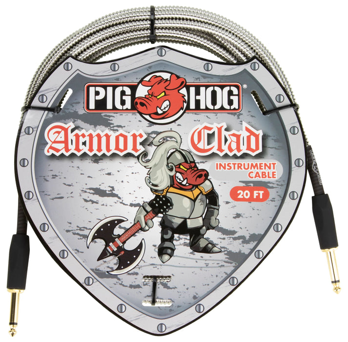 Pig Hog PHAC-20 "ARMOR CLAD" Instrument Cable, 20 Feet