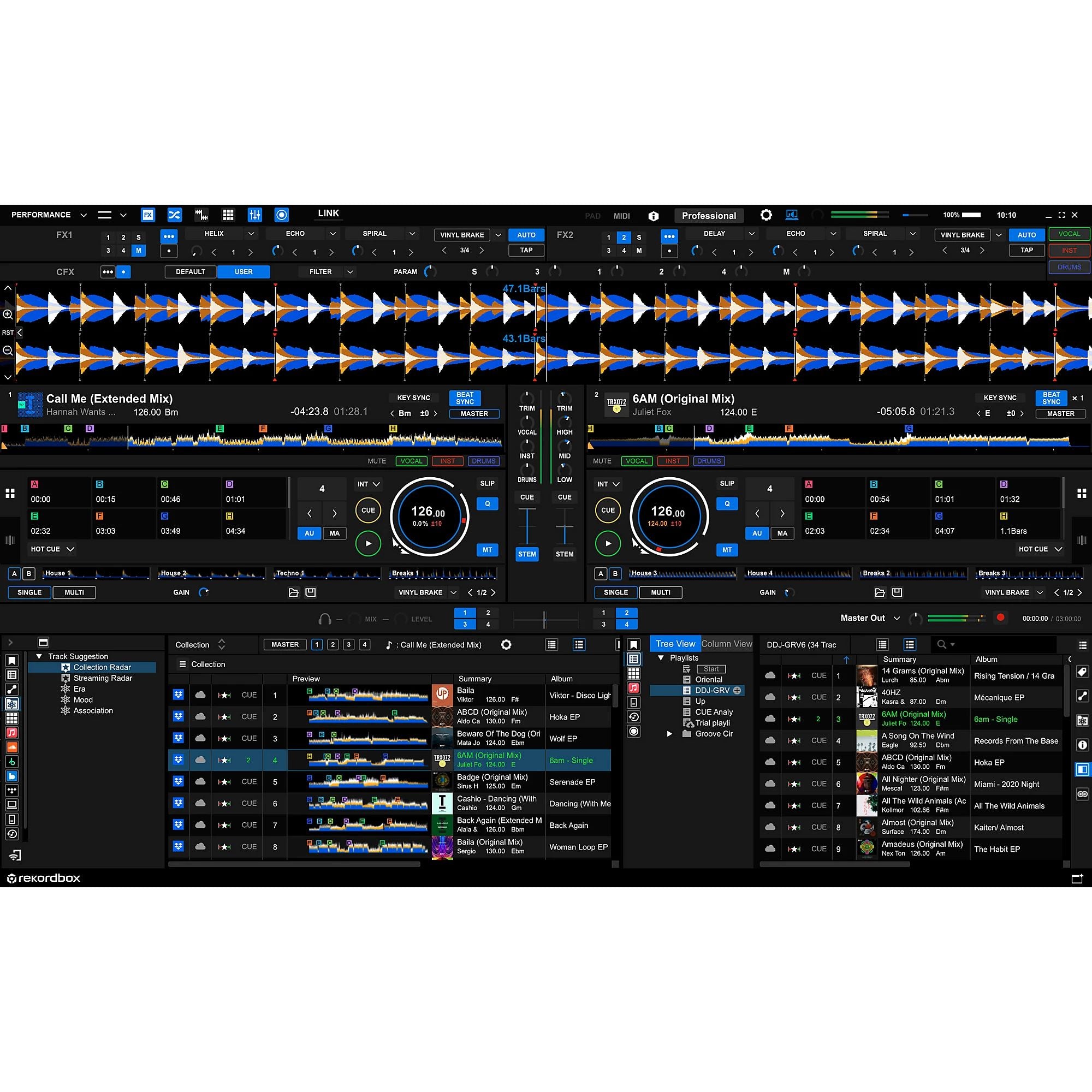 Pioneer DJ (AlphaTheta) DDJ-GRV6 DJ Controller w/ Groove Circuit