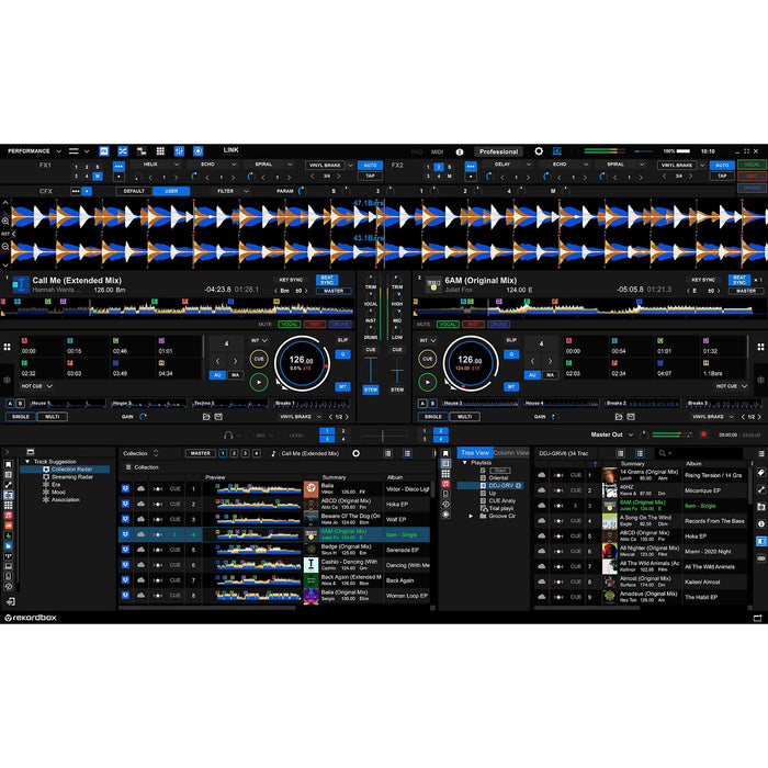 Pioneer DJ (AlphaTheta) DDJ-GRV6 DJ Controller w/ Groove Circuit for rekordbox and Serato