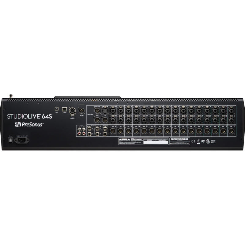 PreSonus StudioLive 64S 64-Channel Mixer with 43 Mix Busses, 33 Motorized Faders and 64x64 USB Interface