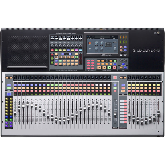 PreSonus StudioLive 64S 64-Channel Mixer with 43 Mix Busses, 33 Motorized Faders and 64x64 USB Interface