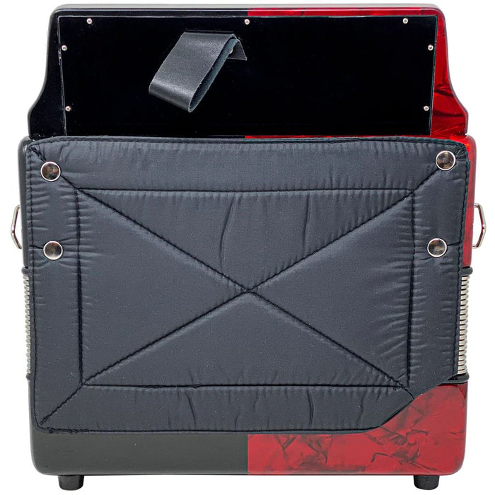 Rossetti 31 Button Accordion 12 Bass F-Bb-Eb, Red and Black