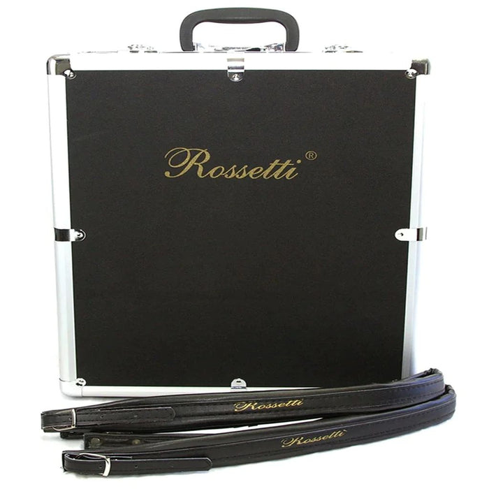 Rossetti 31 Button Accordion 12 Bass GCF, White and Black