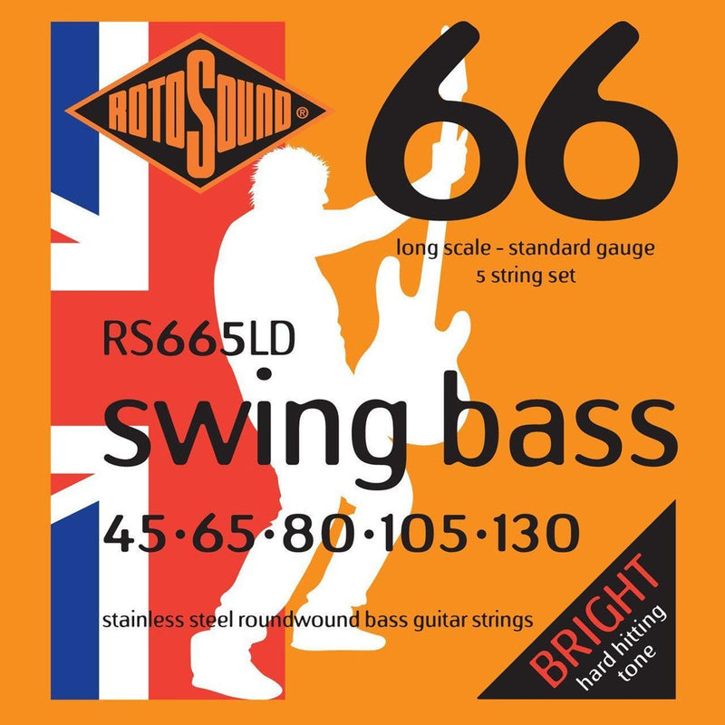 Rotosound RS665LD Long Scale Swing 66 5-string Bass Strings