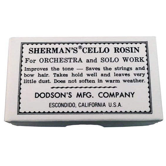 Sherman's Cello Rosin, Made in USA
