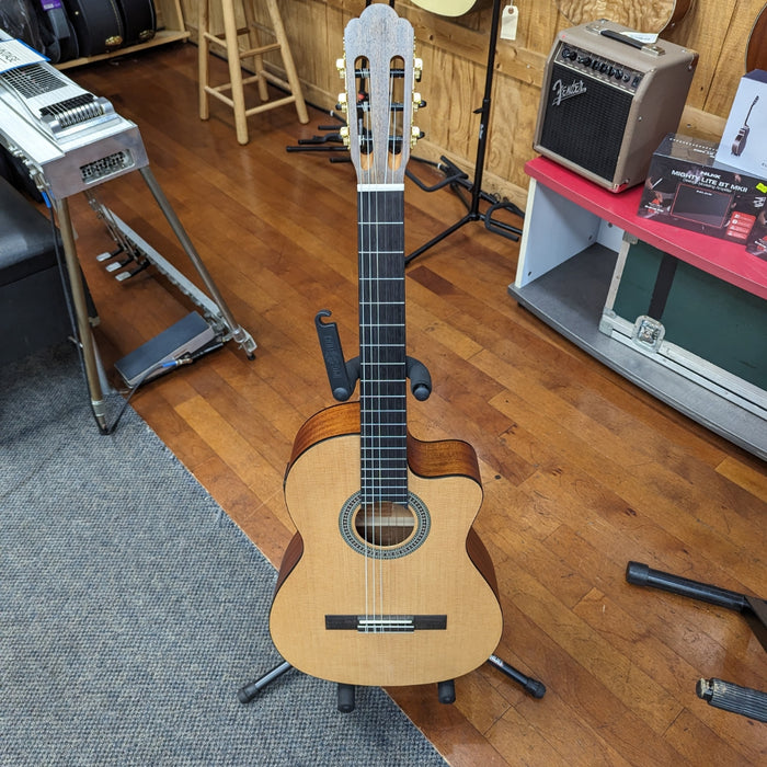 Stadium Acoustic-Electric Cutaway Classical Guitar, Natural