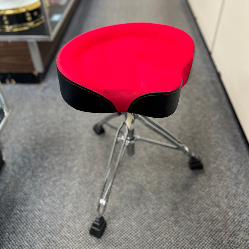 Stadium Extra Large Motorcycle Seat Drum Throne, Black & Red