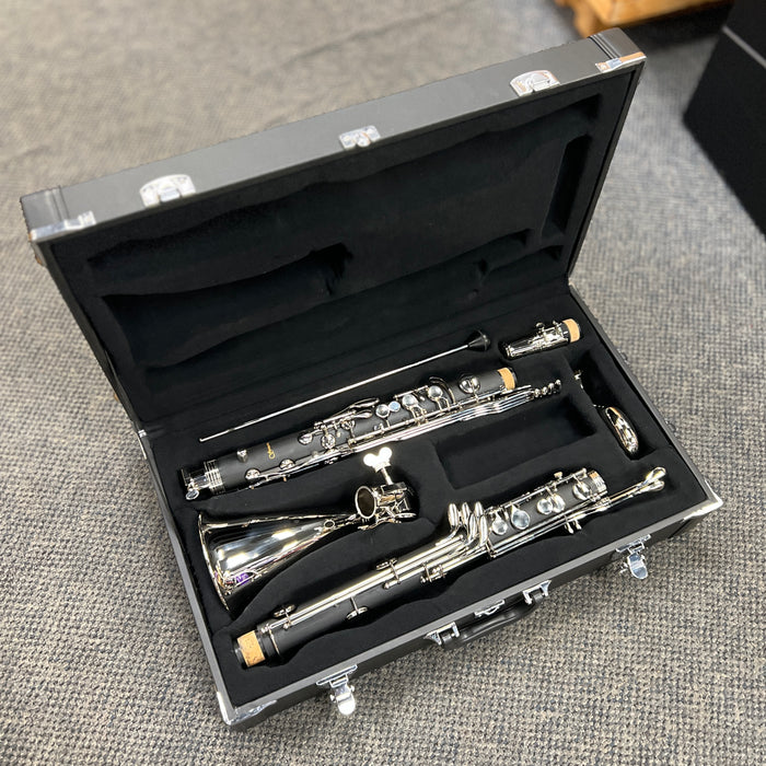 Strauss 6400 Student Bass Clarinet Outfit, Low E, Nickel Keys