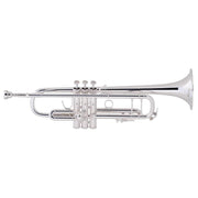 Strauss 6500S Intermediate Silver Trumpet Outfit w/ Fitted Case and Mouthpiece-Dirt Cheep
