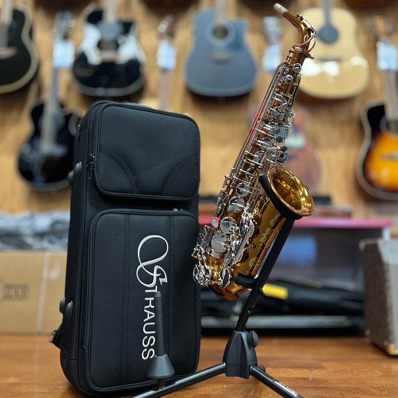 Strauss Super 70 Intermediate Alto Saxophone Outfit, Vintage Copper Lacquer