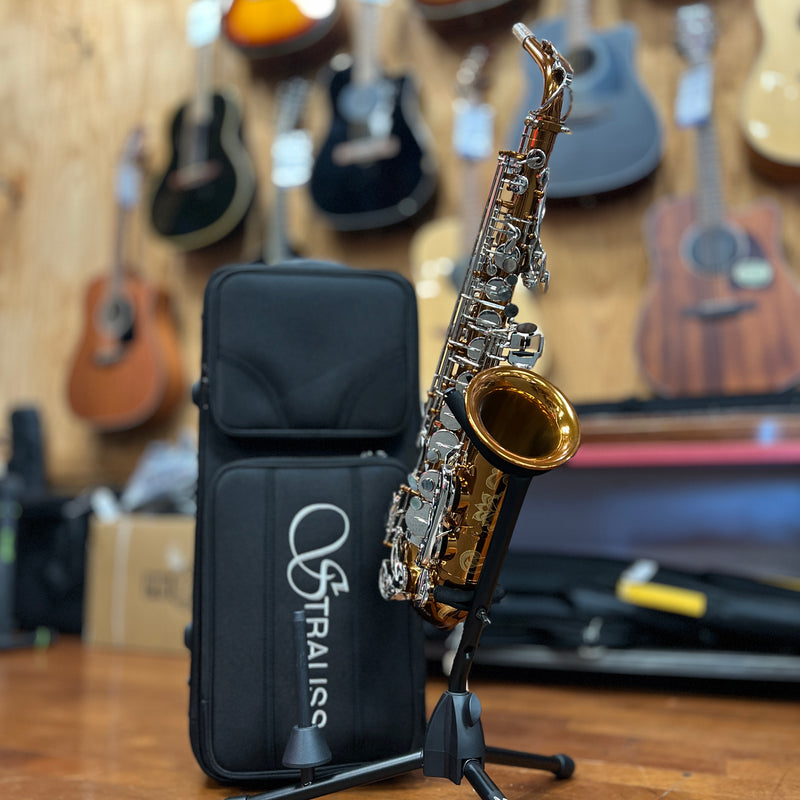 Strauss Super 70 Intermediate Alto Saxophone Outfit, Vintage Copper Lacquer