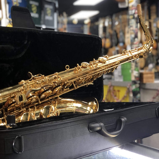 Strauss 7000 Series Intermediate Tenor Saxophone Outfit, Gold Laquer-Dirt Cheep