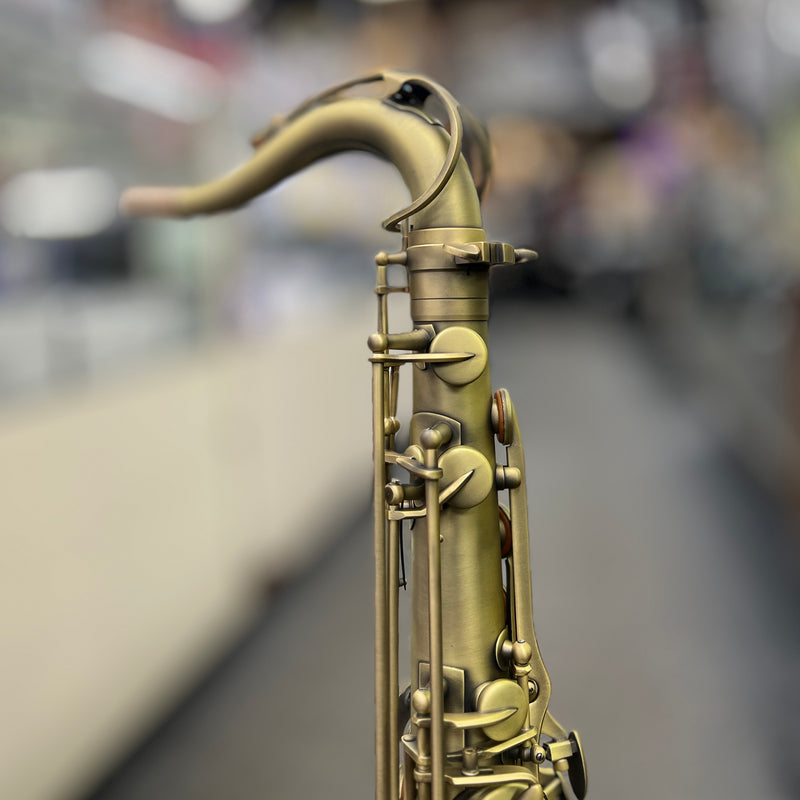 Strauss Super 70 Intermediate Tenor Saxophone Outfit, Matte Antique Lacquer
