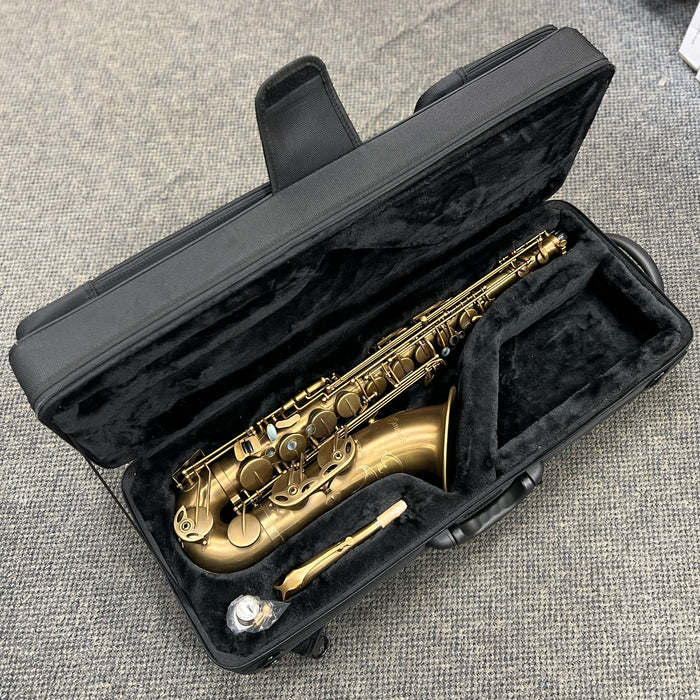 Strauss Super 70 Intermediate Tenor Saxophone Outfit, Vintage Patina Unlacquered