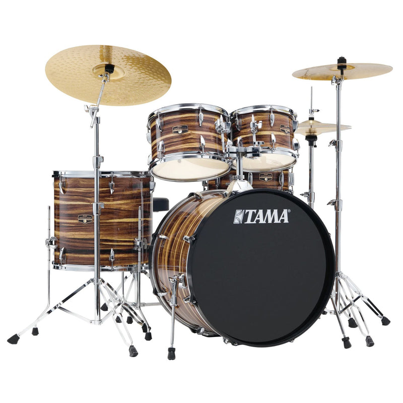 Tama Imperialstar IE52C 5-piece Complete Drum Set with Snare Drum and Meinl Cymbals - Coffee Teak Wrap
