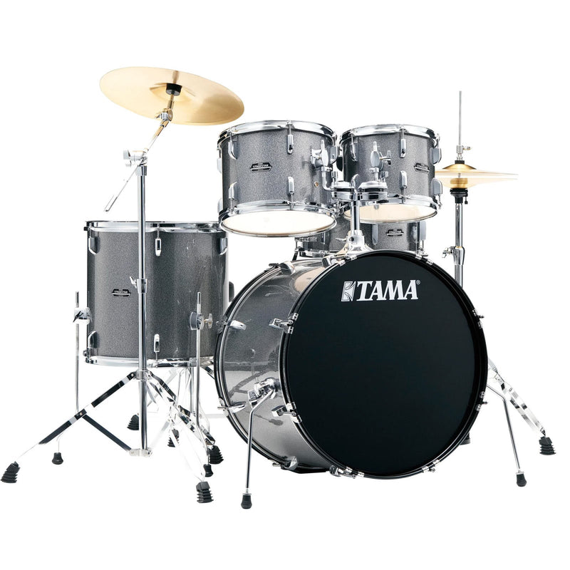 Tama Stagestar 5-piece Complete Drum Set, Cosmic Silver Sparkle