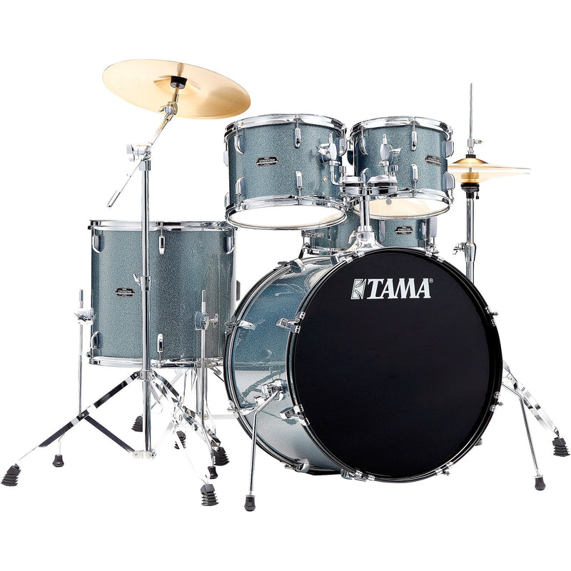 Tama Stagestar 5-piece Complete Drum Set, Sea Blue Mist