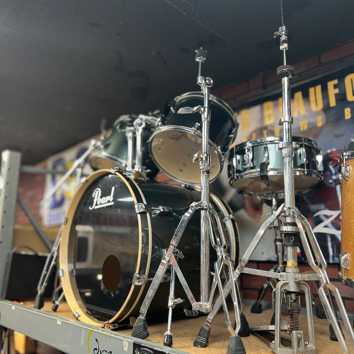 USED 2003 Pearl EX Export Series 5 pc Kit w/ Hardware - Metallic Sea Blue