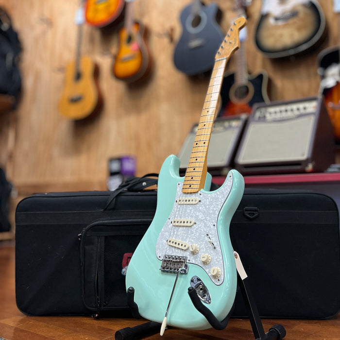 USED 2007 Fender 50's Stratocaster, Sea Foam Green MIM w/ Gator Lightlear Case