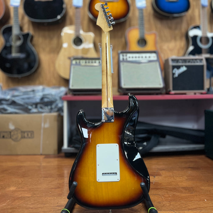 USED 2011 Fender Standard Stratocaster Solid Body Electric Guitar, 3 Tobacco Burst - MIM