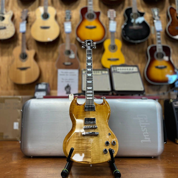 USED 2018 Gibson SG HP Flame Top Electric Guitar, Mojave Fade/ Gibson Case