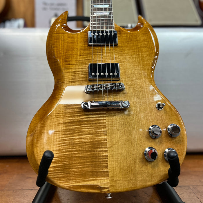 USED 2018 Gibson SG HP Flame Top Electric Guitar, Mojave Fade/ Gibson Case